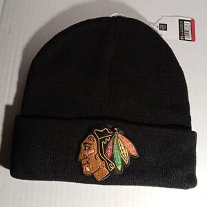 New (1) NHL Chicago Blackhawks Knit Hat! Black. Unisex